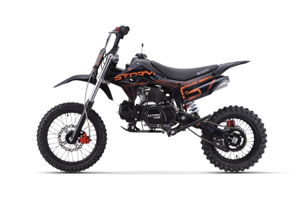NITRO MOTORS 125cc Kinder Dirtbike Storm V3 BRX 14/12 4-Gang Manuell